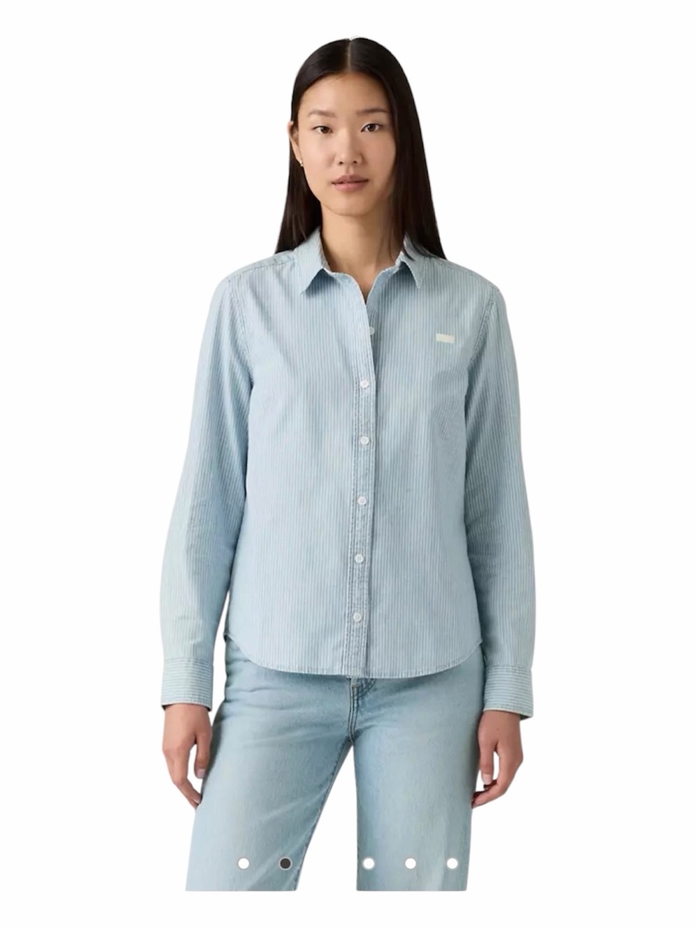 Levi's Women's Classic Shirt Striped Point Collar